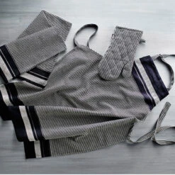 Bastian Jumbo Tekstilsæt 3 Dele Sort/Natur