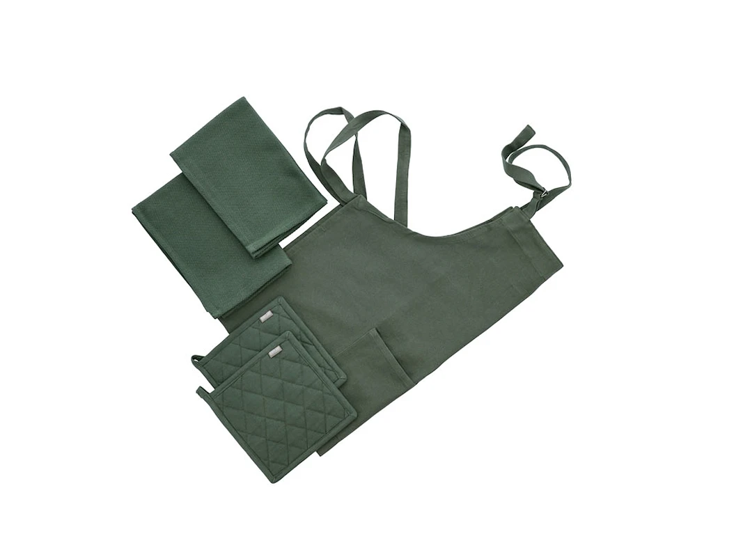 Bastian Tekstiler Tekstilsæt 5 Dele Olivengrøn 3 Bastian Tekstiler Tekstilsæt 5 Dele Olivengrøn