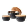 Bitz Skålesæt Med Låg 3 Størrelser Sort/bronze 1 Bitz Skålesæt Med Låg 3 Størrelser Sort/bronze -MEPAL Butik 5722000125648