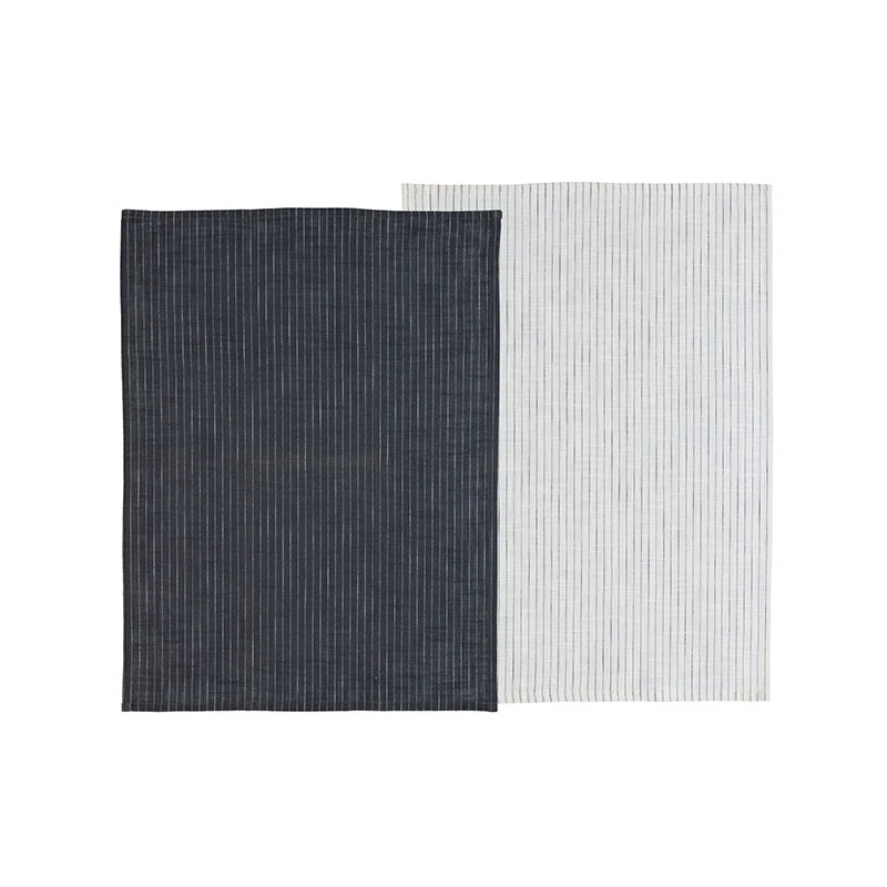 Södahl Line Viskestykker 2. Stk. Ash/white 50x70 Cm 3 Södahl Line Viskestykker 2. Stk. Ash/white 50x70 Cm