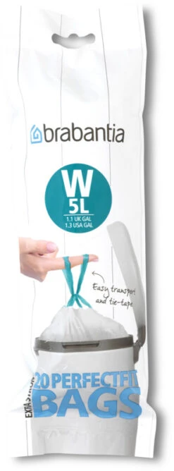 Brabantia Affaldspose Hvid 5 Liter