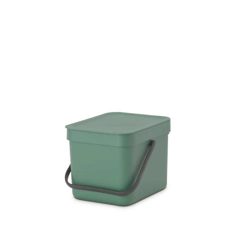 Brabantia Sort & Go Affaldsspand Med Låg Green 6 Liter 3 Brabantia Sort & Go Affaldsspand Med Låg Green 6 Liter