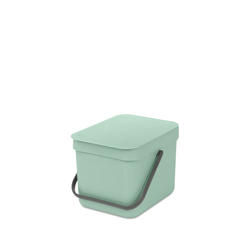 Brabantia Sort & Go Affaldsspand Med Låg Jade Green 6 Liter 3 Brabantia Sort & Go Affaldsspand Med Låg Jade Green 6 Liter