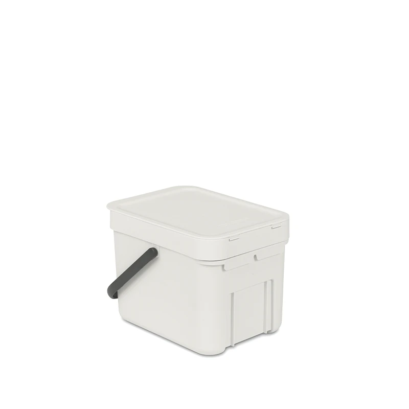 Brabantia Sort & Go Affaldsspand Med Låg Light Grey 6 Liter 3 Brabantia Sort & Go Affaldsspand Med Låg Light Grey 6 Liter