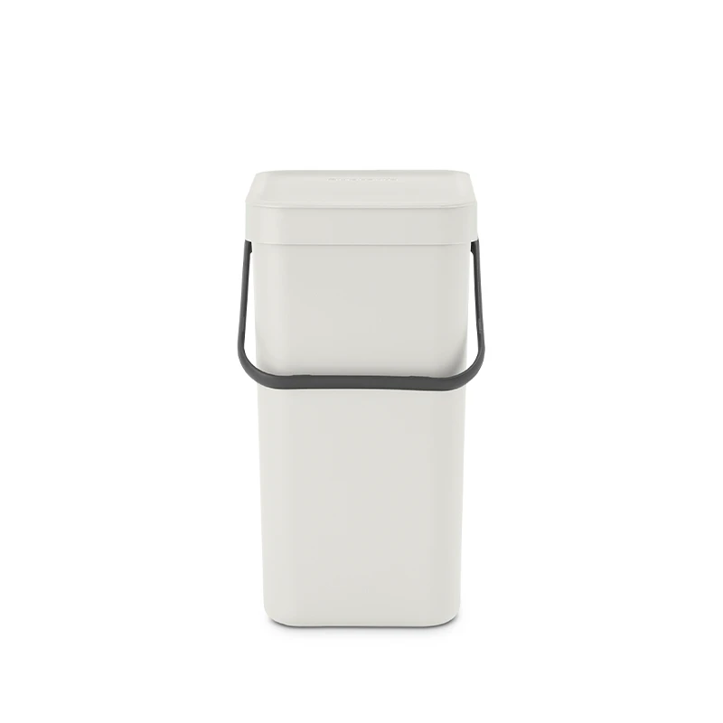 Brabantia Sort & Go Affaldsspand Med Låg Light Grey 12 Liter 3 Brabantia Sort & Go Affaldsspand Med Låg Light Grey 12 Liter