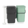 Brabantia Sort & Go Indbygningsmodul Grey/jade Green 2 X 12 Liter 2 Brabantia Sort & Go Indbygningsmodul Grey/jade Green 2 X 12 Liter -MEPAL Butik 8710755214448