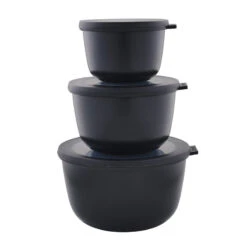 Mepal Cirqula Skålesæt Med Låg Høj Sort