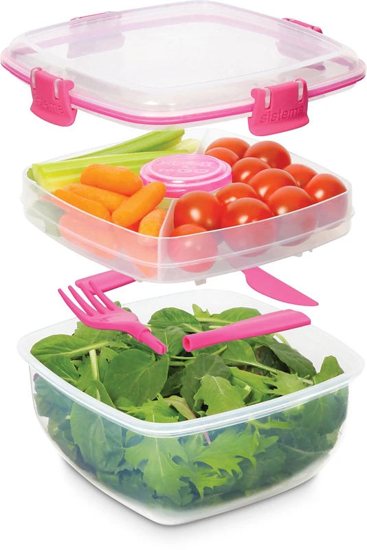 Sistema Salad To Go Assorteret 1,1 Liter 3 Sistema Salad To Go Assorteret 1,1 Liter